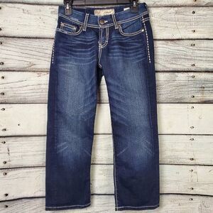 BKE Denim Women’s Harper Stretch Jeans Size 25 Dark Wash crop